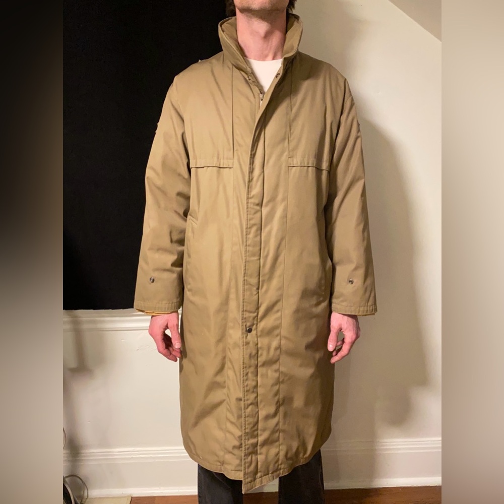 Insulated Winter Trench Coat Size L